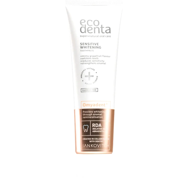 Ecodenta Ecodenta Sensitive Whitening λευκαντική οδοντόκρεμα για ευαίσθητα δόντια 100 μλ