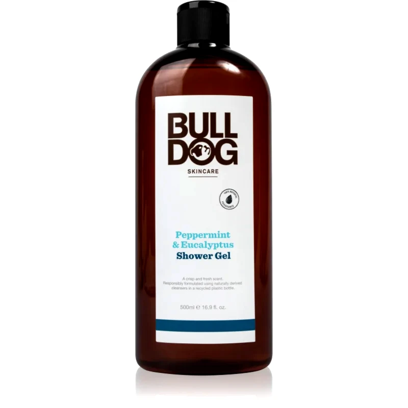 Bulldog Bulldog Peppermint & Eucalyptus Shower Gel τζελ για ντους για άντρες 500 ml
