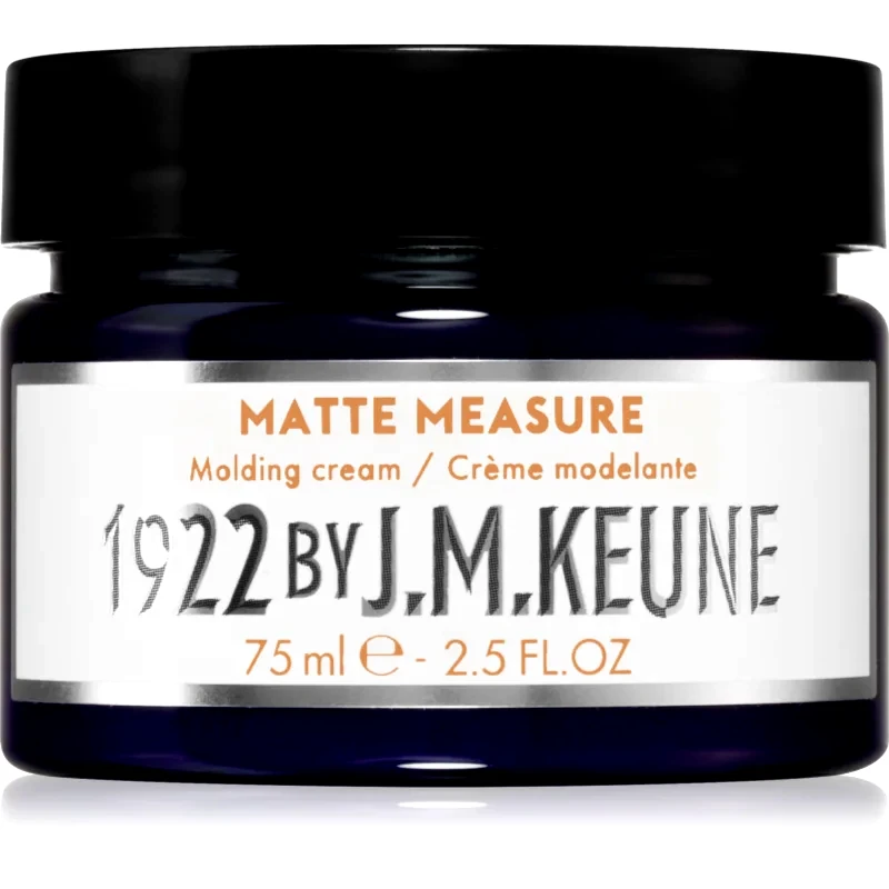 Keune Keune 1922 Matte Measure αναδιαμορφωτική κρέμα για κοντά έως μαισαίου μήκους μαλλιά 75 ml