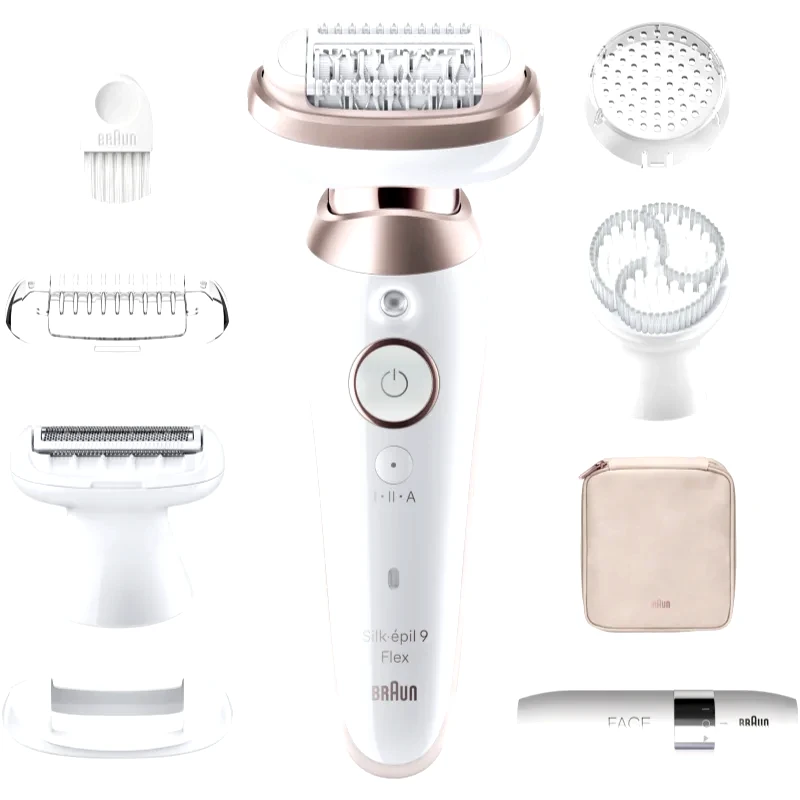 Braun Braun Silk-épil 9 9360 Flex συσκευή αποτρίχωσης με πλήρως εύκαμπτη κεφαλή για τα πόδια, το σώμα και τις μασχάλες 1 τμχ