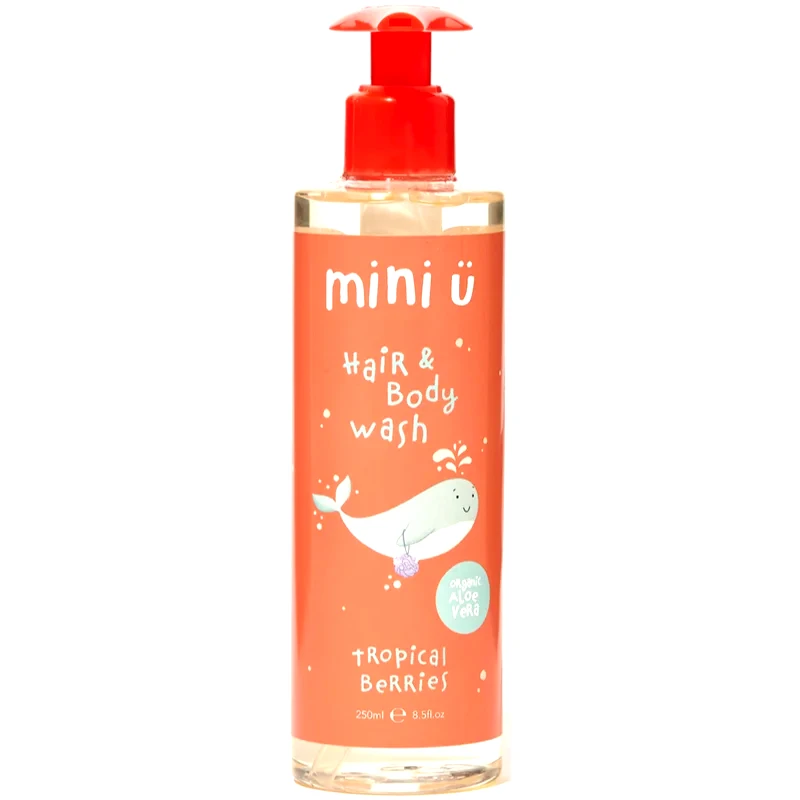 Mini-U Mini-U Hair & Body Wash Tropical Berries σαμπουάν και αφρόλουτρο για παιδιά 250 ml