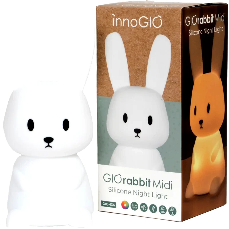 innoGIO innoGIO GIORabbit Midi φωτάκι νυκτός 2 σε 1 1 τμχ