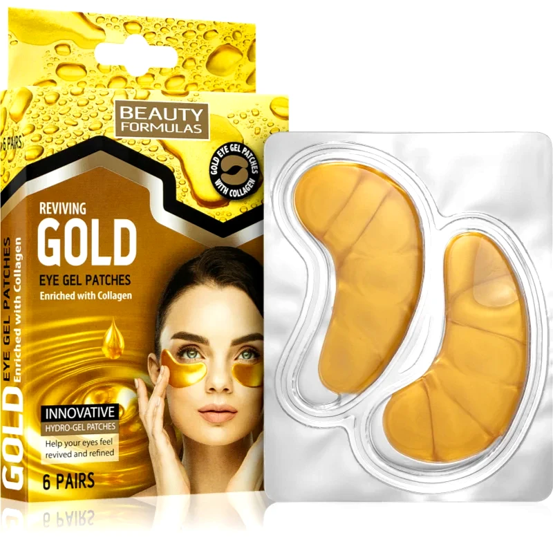 Beauty Formulas Beauty Formulas Gold μάσκα υδρογέλης για γύρω από τα μάτια με κολαγόνο 6 τμχ