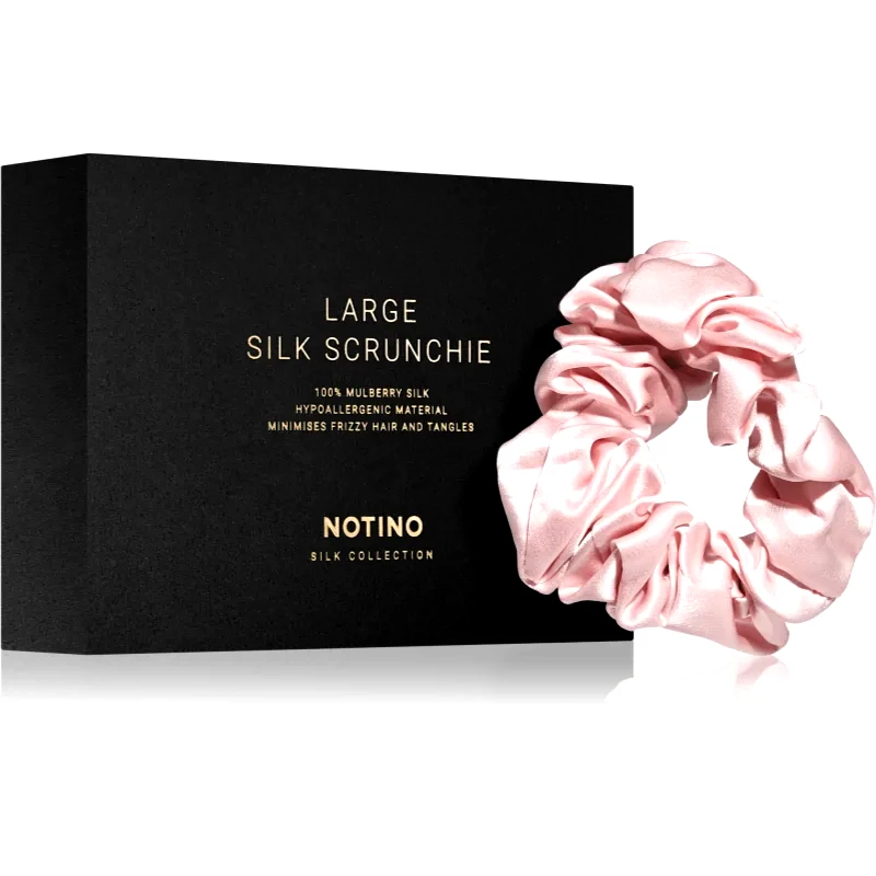 Notino Notino Silk Collection Large scrunchie μεταξωτό λαστιχάκι για τα μαλλιά Pink 1 τμχ