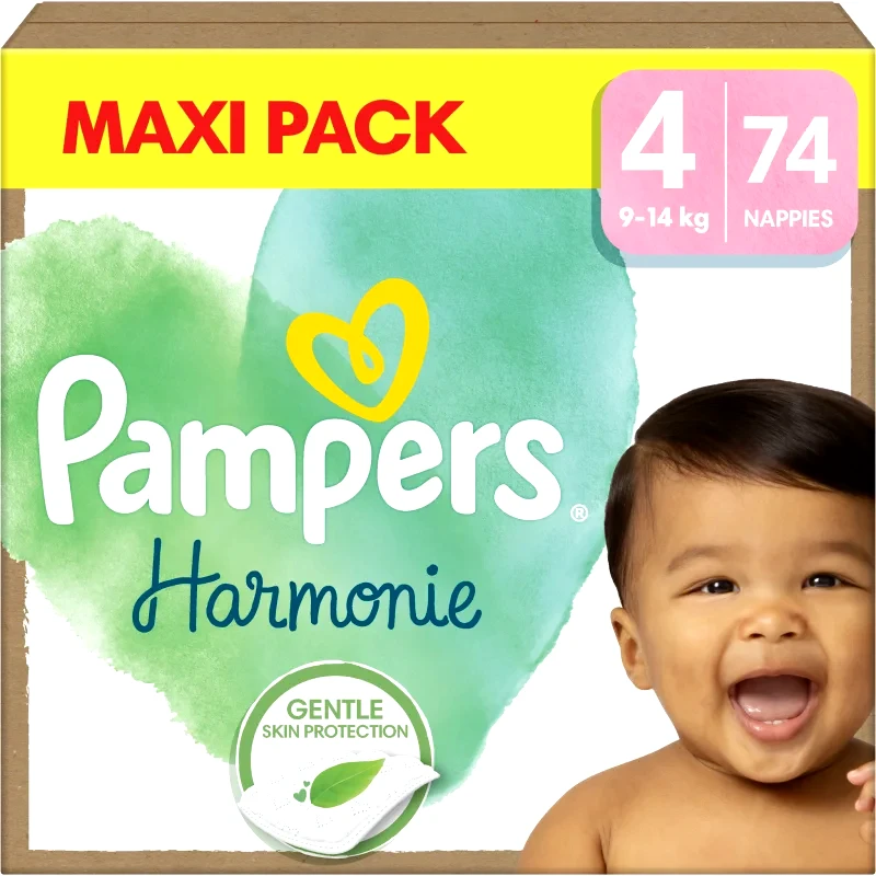 Pampers Pampers Harmonie Size 4 πάνες μίας χρήσης 9-14 kg 74 τμχ