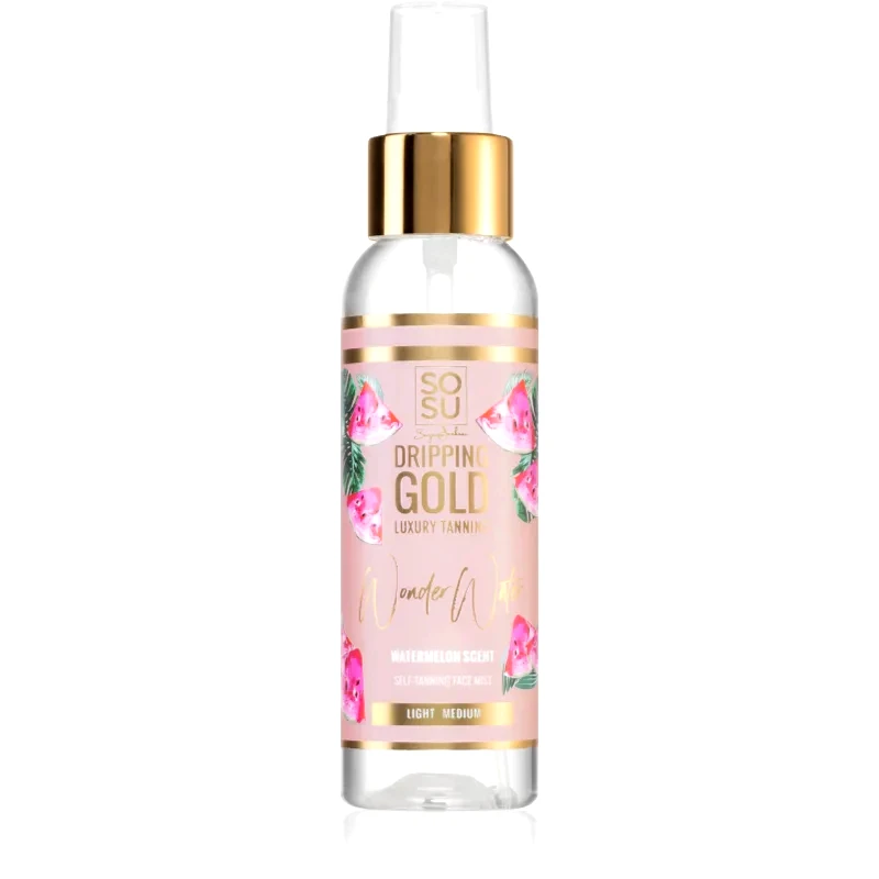 Dripping Gold Dripping Gold Wonder Water Watermelon Mist αυτομαυρίσματος Για το πρόσωπο Light - Medium 100 μλ
