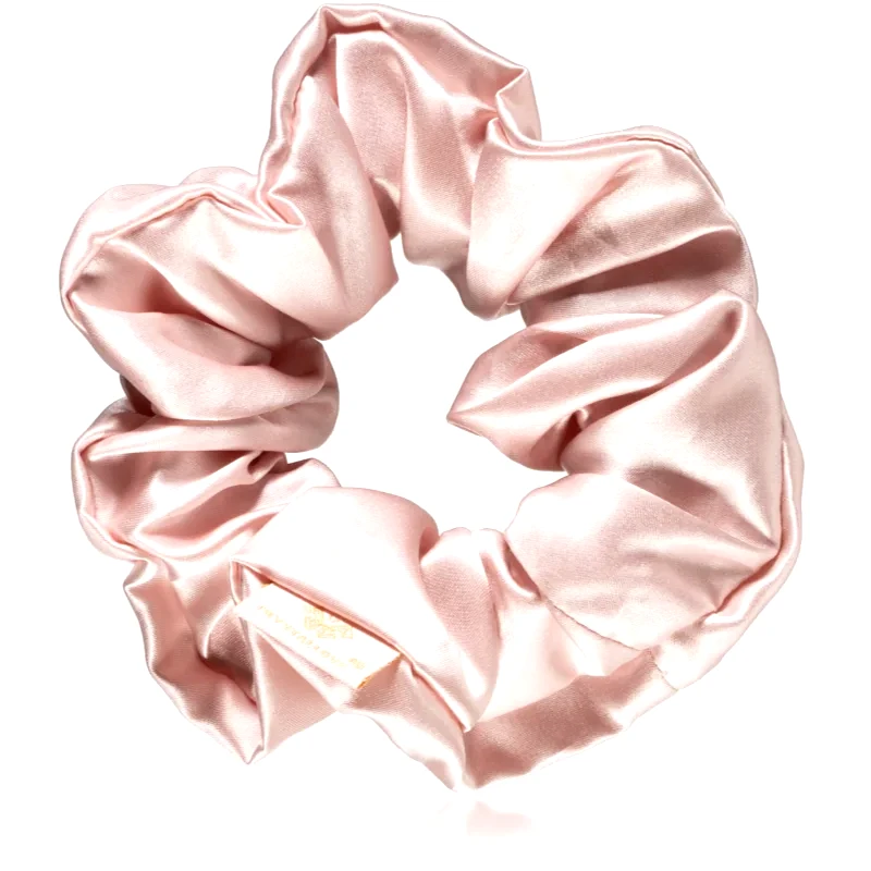 Crystallove Crystallove Silk Scrunchie μεταξωτό λαστιχάκι για τα μαλλιά Rose 1 τμχ