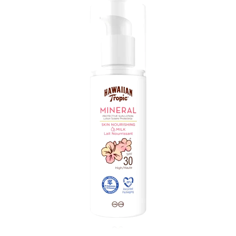 Hawaiian Tropic Hawaiian Tropic Mineral Sun Milk προστατευτική αντηλιακή λοσιόν SPF 30 100 ml