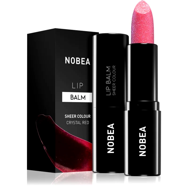NOBEA NOBEA Day-to-Day Lip Balm ενυδατικό βάλσαμο για τα χείλη απόχρωση Crystal red 3 γρ