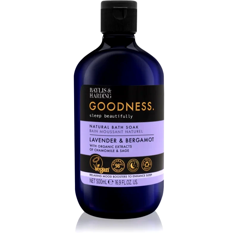Baylis & Harding Baylis & Harding Goodness Sleep Beautifully αφρόλουτρο μπάνιου για ήρεμο ύπνο Lavender & Bergamot 500 ml