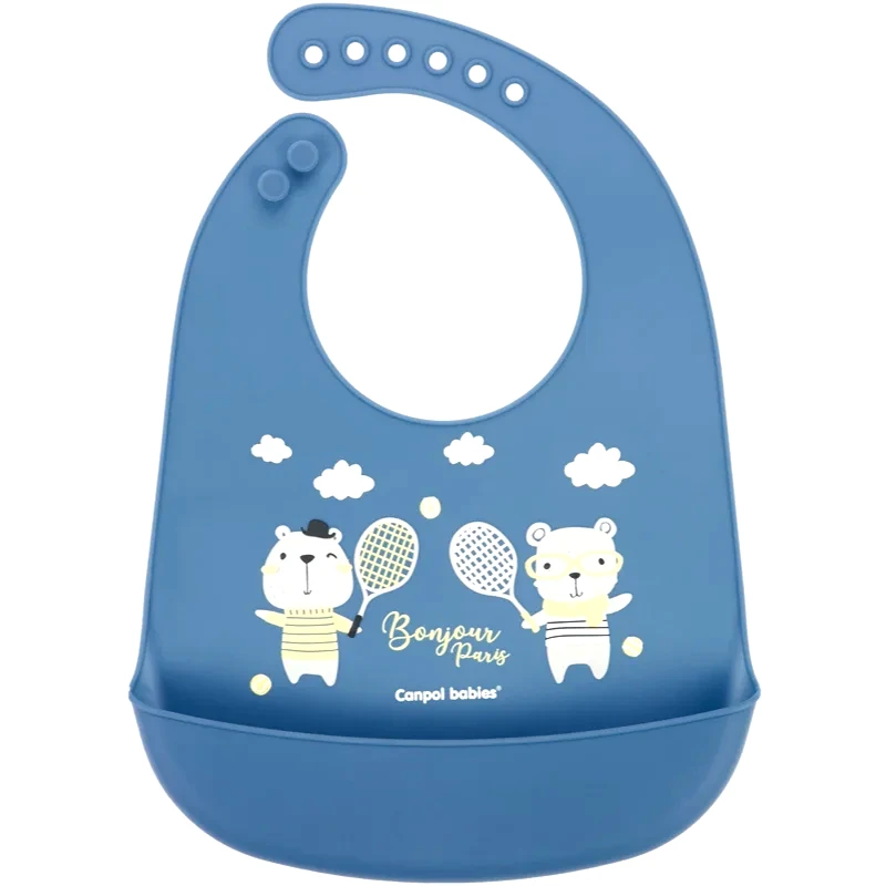 Canpol Babies Canpol babies Bonjour Paris Bibs σαλιάρα Blue 1 τμχ