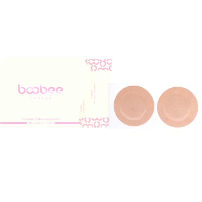 Boobee Boobee Covers υφασμάτινο προστατευτικό θηλών απόχρωση Skin color 2x5 τμχ