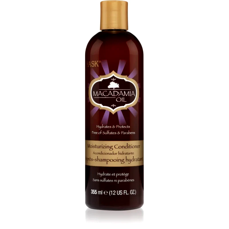 HASK HASK Macadamia Oil ενυδατικό μαλακτικό για ξηρά μαλλιά 355 ml