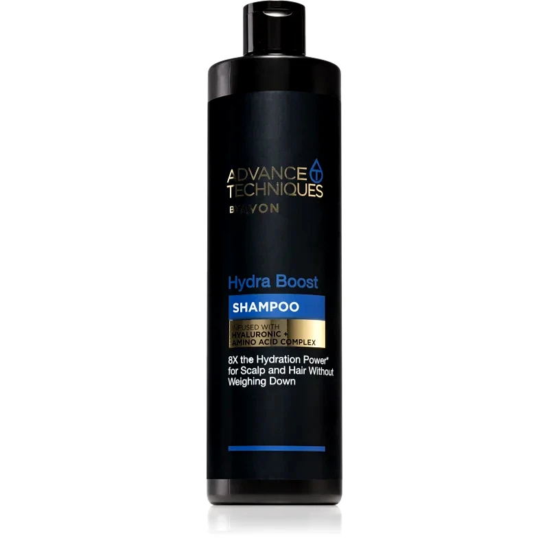 Avon Avon Advance Techniques Hydra Boost ενυδατικό σαμπουάν για μαλλιά χωρίς ζωντάνια 400 μλ