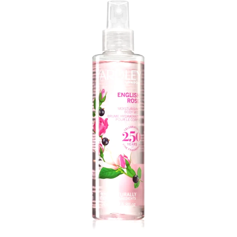 Yardley Yardley English Rose ενυδατικό σπρέι σώματος για γυναίκες 200 ml