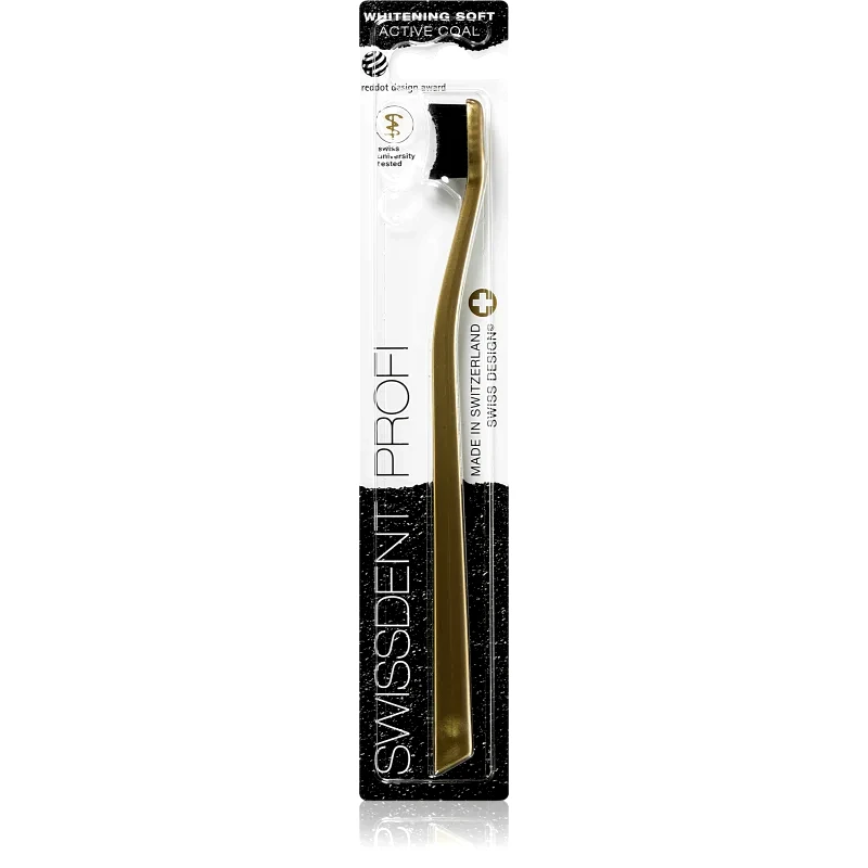 Swissdent Swissdent Whitening Gold Active Coal οδοντόβουρτσα 1 τμχ