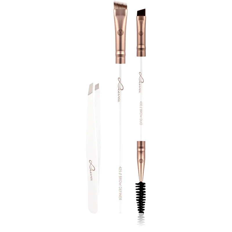 Luvia Cosmetics Luvia Cosmetics Prime Vegan Brow Kit Κιτ για τα φρύδια Pearl White / Metallic Coffee Brown