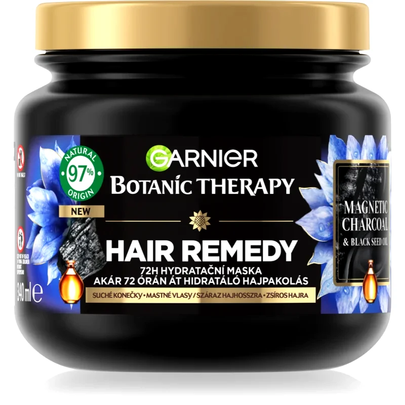 Garnier Garnier Botanic Therapy Hair Remedy ενυδατική μάσκα για λιπαρό τριχωτό της κεφαλής και ξηρές άκρες 340 μλ