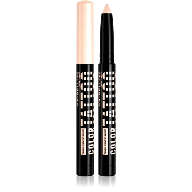 MAYBELLINE NEW YORK MAYBELLINE NEW YORK Color Tattoo 24 HR σκιές ματιών και μολύβι για τα μάτια απόχρωση 10 I am Shining 1.4 γρ