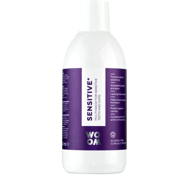 WOOM WOOM Sensitive+ Mouthwash στοματικό διάλυμα για ευαίσθητα δόντια και ούλα 500 ml