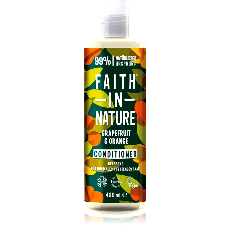 Faith In Nature Faith In Nature Grapefruit & Orange φυσικό κοντίσιονερ για κανονικά έως ξηρά μαλλιά 400 ml
