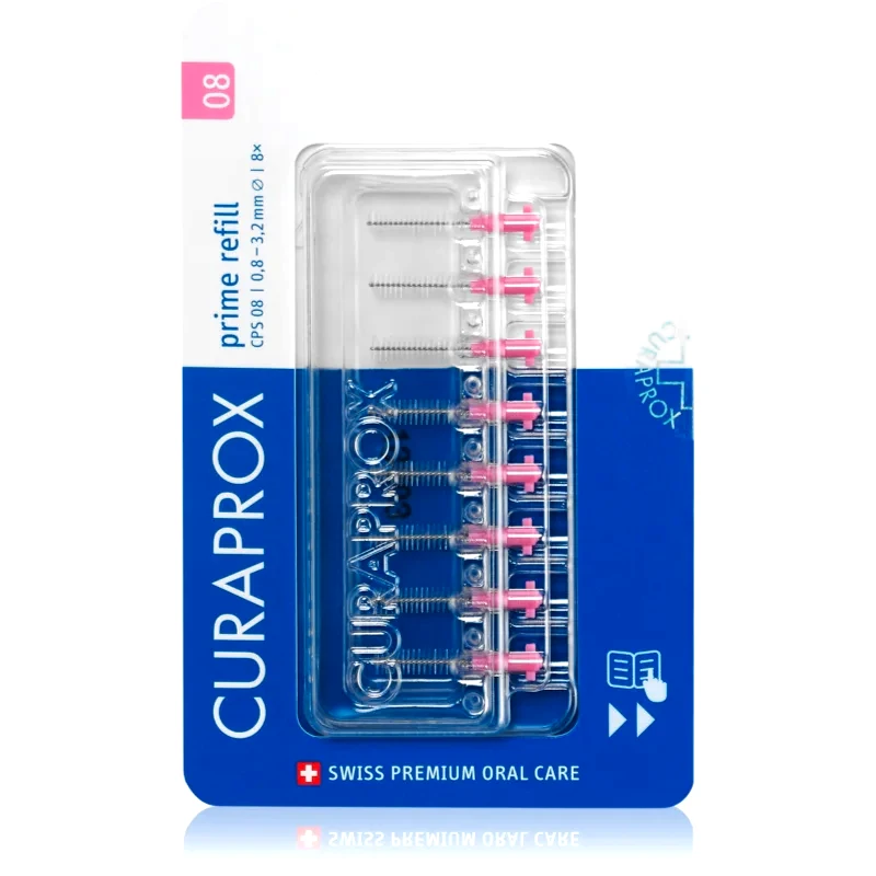 Curaprox Curaprox Prime Refill ανταλλακτικά μεσοδόντια βουρτσάκια σε κυψέλη CPS 08 0,8 - 3,2 mm 8 τμχ