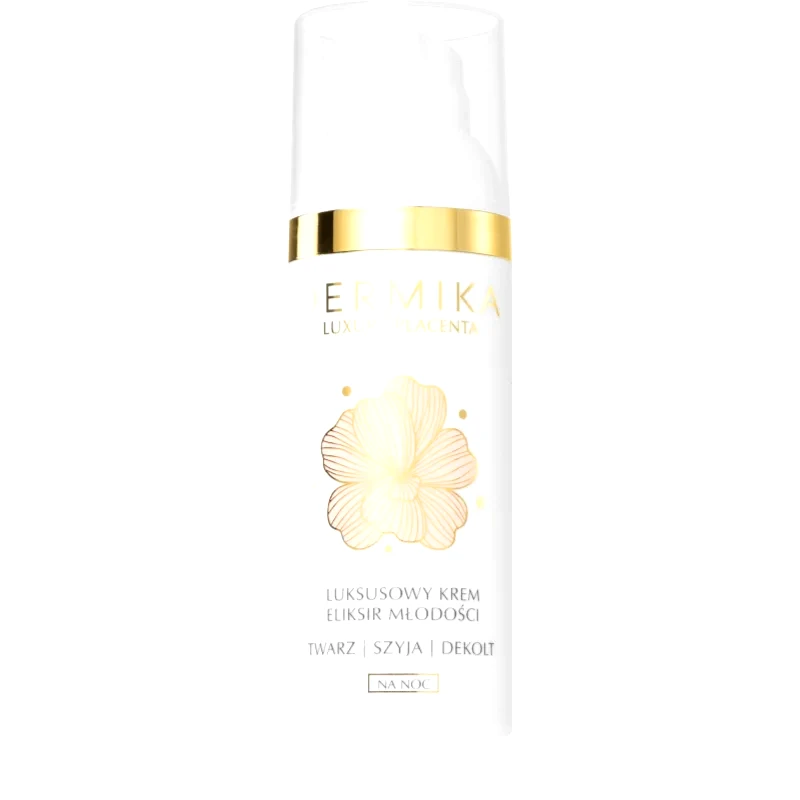 Dermika Dermika Luxury Placenta ανανεωτική κρέμα νύχτας Για πρόσωπο, λαιμό και ντεκολτέ 50 ml