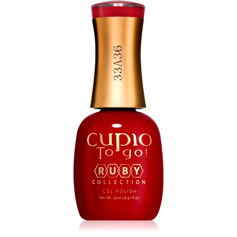 Cupio Cupio To Go! Ruby τζελ βερνίκι νυχιών με τη χρήση των UV/LED λαμπτήρων απόχρωση Heartless 15 ml