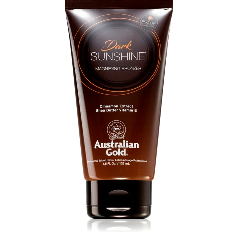 Australian Gold Australian Gold Dark Sunshine μπρονζερ γάλα για έντονο μαύρισμα 133 ml