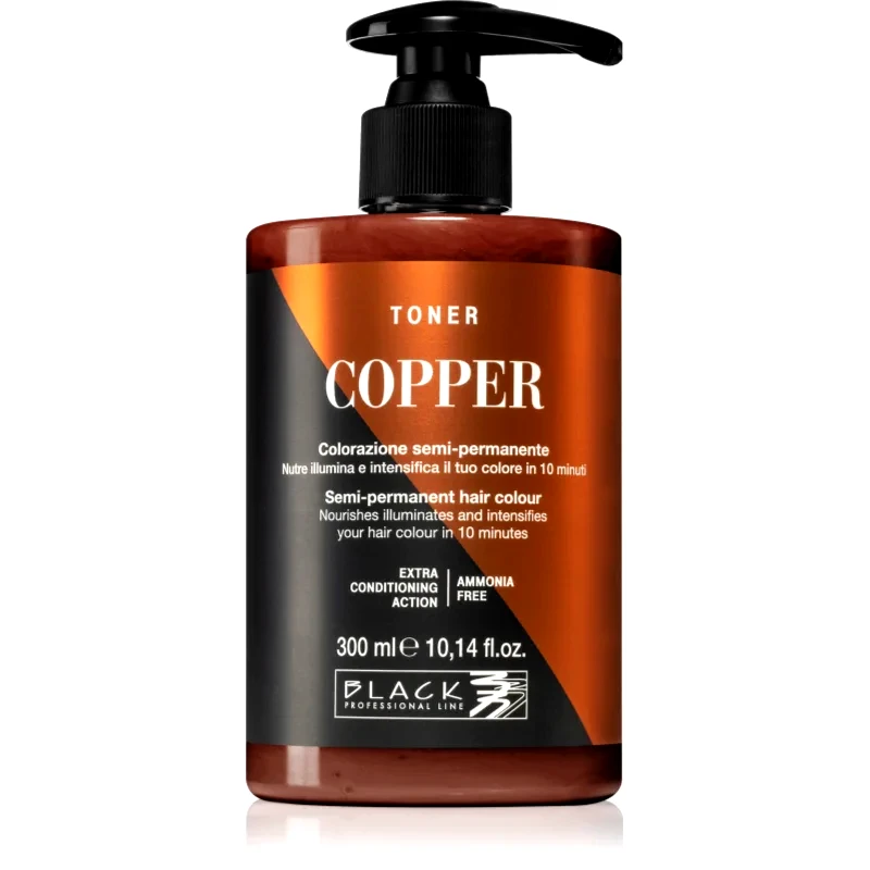Black Professional Line Black Professional Line Toner τονωτικό χρώματος μαλλιών για φυσικές αποχρώσεις Copper 300 μλ