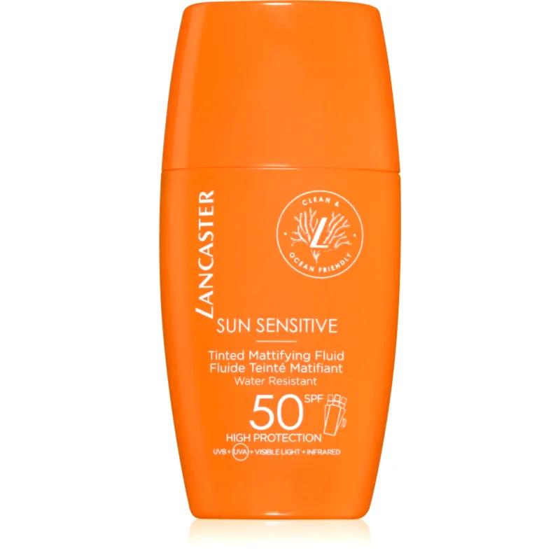 Lancaster Lancaster Sun Sensitive Tinted Mattifying Fluid ματ γαλάκτωμα αδιάβροχο SPF 50 30 ml