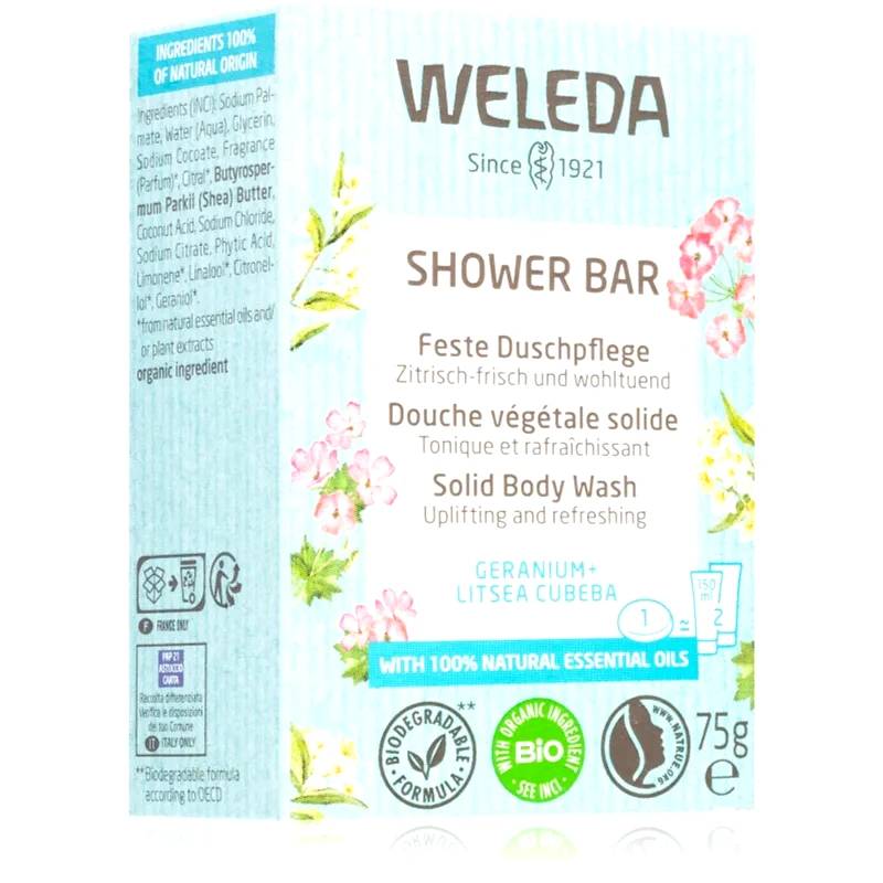 Weleda Weleda Shower Bar Μπάρα σαπουνιού 75 γρ