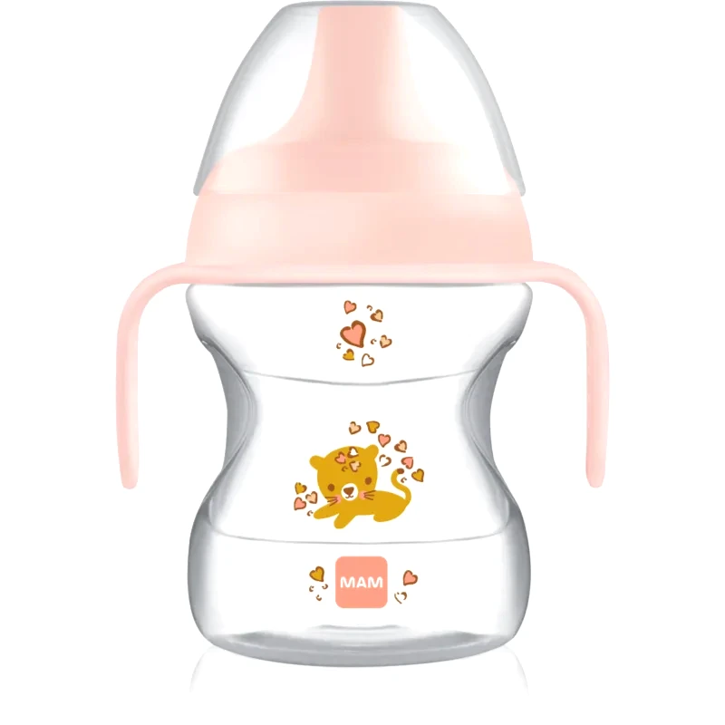 MAM MAM Learn to Drink Cup εκπαιδευτικό κύπελλο με λαβές Girl 190 ml