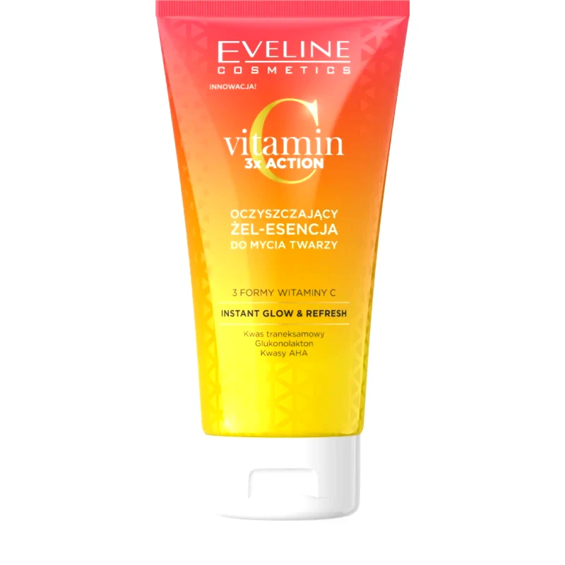 Eveline Cosmetics Eveline Cosmetics Vitamin C 3x Action τζελ καθαρισμού με ΑΗΑ 150 ml