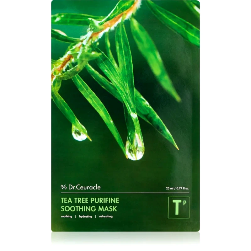 Dr.Ceuracle Dr.Ceuracle Tea Tree Purifine καταπραϋντική υφασμάτινη μάσκα για προβληματική επιδερμίδα, ακμή 23 ml