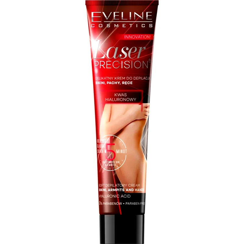 Eveline Cosmetics Eveline Cosmetics Laser Precision αποτριχωτική κρέμα για τα τα χέρια, τις μασχάλες και τη βουβωνική χώρα για ξηρό και ευαίαισθητο δέρμα 125 ml