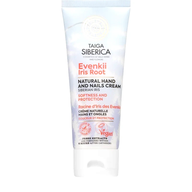 Natura Siberica Natura Siberica Taiga Siberica Evenkii Iris Root απαλυντική κρέμα για χέρια και νύχια 75 ml