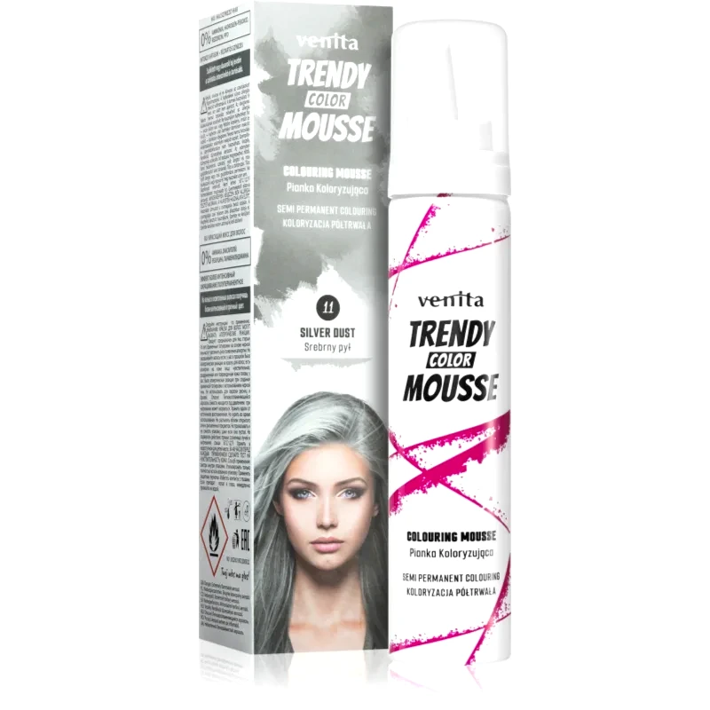 Venita Venita Trendy Color Mousse αφρός βαφής χωρίς αμμωνία απόχρωση No. 11 - Silver Dust 75 ml