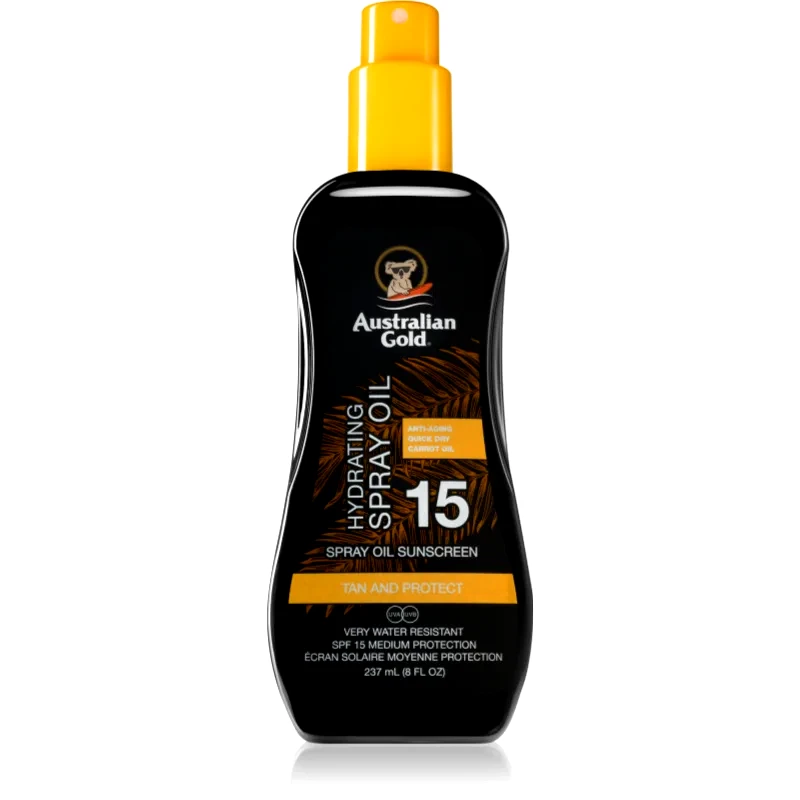 Australian Gold Australian Gold Spray Oil Sunscreen λάδι σώματος σε σπρέι SPF 15 237 μλ