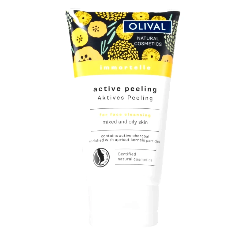 Olival Olival Immortelle Active Peeling καθαριστική απολέπιση προσώπου για μικτή και λιπαρή επιδερμίδα 75 ml