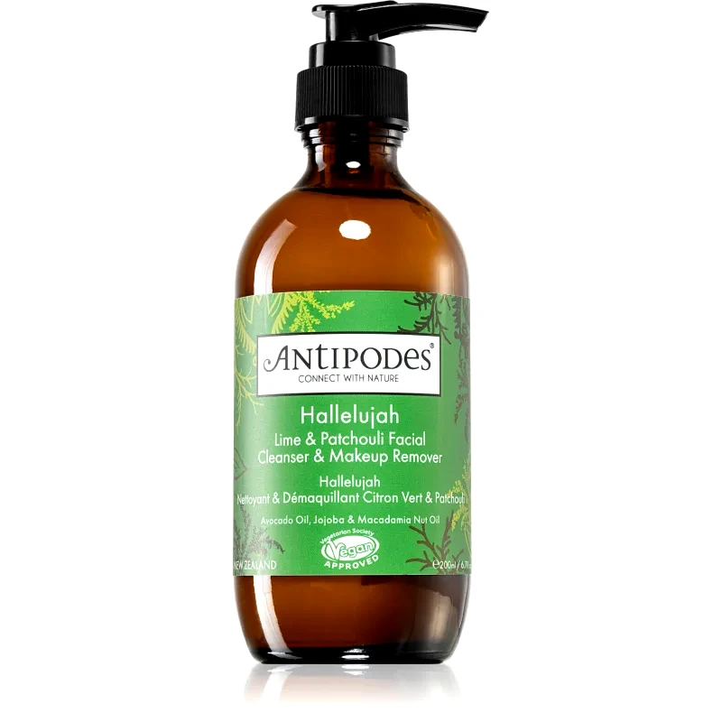 Antipodes Antipodes Hallelujah Lime & Patchouli καθαριστικό τζελ ντεμακιγιάζ Για το πρόσωπο 200 ml