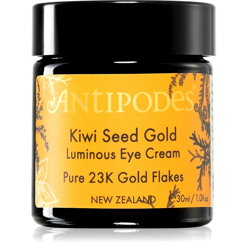 Antipodes Antipodes Kiwi Seed Gold Luminous Eye Cream λαμπρυντική κρέμα ματιών με χρυσό 30 ml