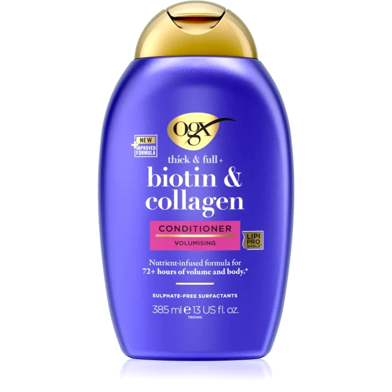 OGX OGX Biotin & Collagen πυκνωτικό κοντίσιονερ για όγκο μαλλιών 385 ml