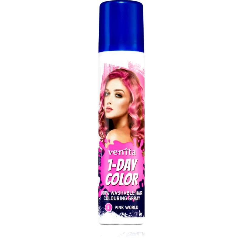 Venita Venita 1-Day Color σπρέι με χρώμα για τα μαλλιά απόχρωση No. 8 - Pink World 50 ml