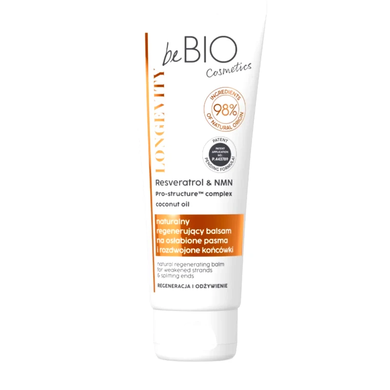 beBIO beBIO Longevity φροντίδα μαλλιών χωρίς ξέβγαλμα για ψαλίδα των μαλλιών 75 ml