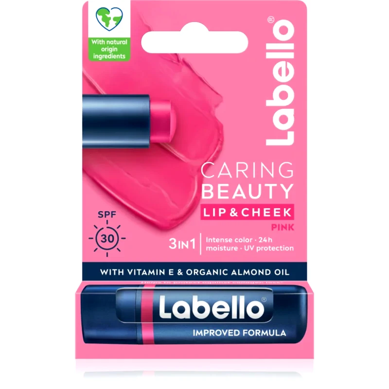 Labello Labello Caring Beauty βάλσαμο για τα χείλη με χρώμα απόχρωση Pink 4,8 ml