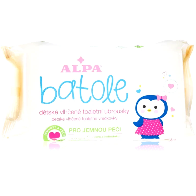 Alpa Alpa Toddler Wet wipes παιδικά απαλά υγρομάντηλα για ευαίσθητο δέρμα 72 τμχ