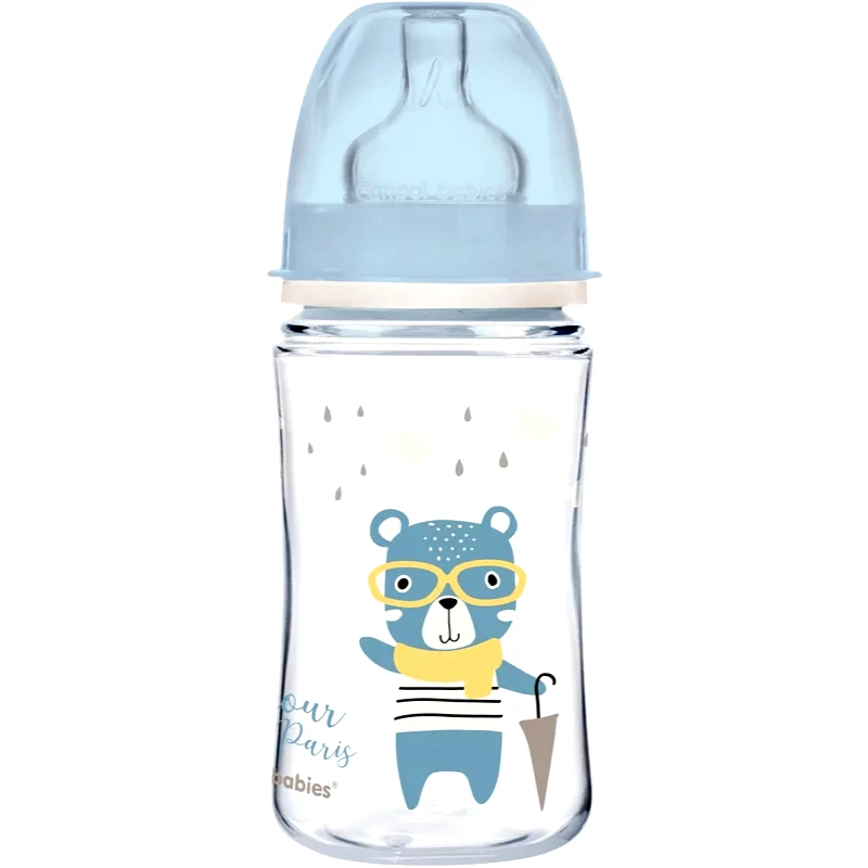 Canpol Babies Canpol babies Bonjour Paris μπιμπερό 3m+ Blue 240 ml