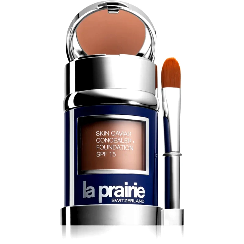 La Prairie La Prairie Skin Caviar Concealer Foundation μεικ απ και διορθωτής SPF 15 απόχρωση Honey Beige (SPF 15) 30 ml