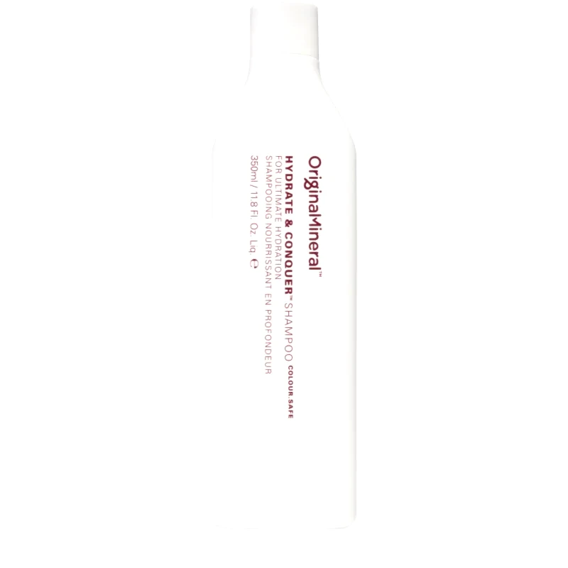 Original & Mineral Original & Mineral Hydrate & Conquer ενυδατικό σαμπουάν για ξηρά,κατεσραμμένα και χημικά επεξεργαζμένα μαλλιά 350 ml